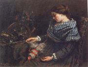 Gustave Courbet The Sleeping Spinner china oil painting artist